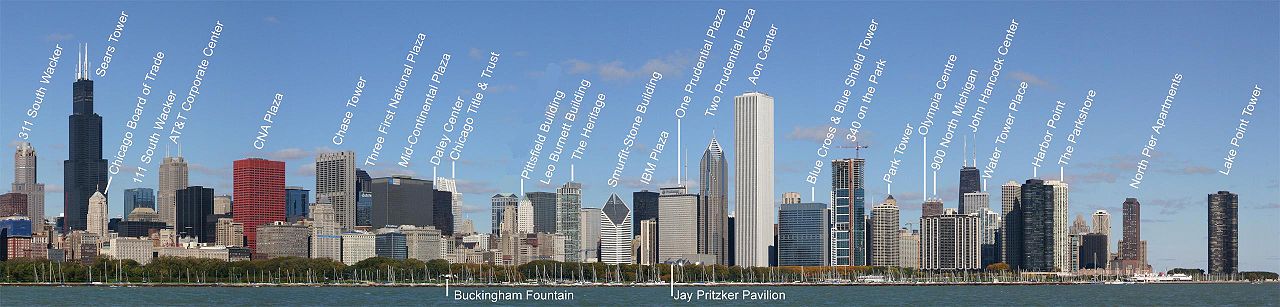 chicago skyline desktop wallpaper.  chicago skyline - skyscrapers wallpaper 118622 - desktop nexus 